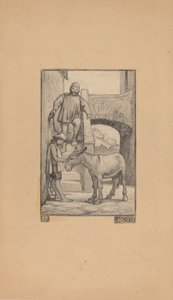 El hijo y el burro, 1863 de Elihu Vedder