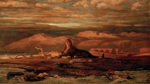 La esfinge en la orilla del mar de Elihu Vedder