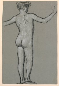 Estudio de figura para un diseño de fuente de Elihu Vedder