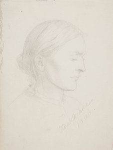 Mujer mayor de perfil de Elisabeth Jerichau Baumann