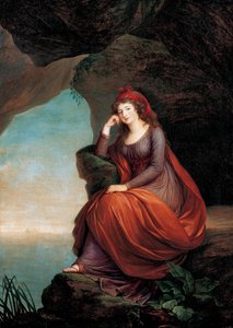""Retrato de Maria Josepha Hermenegilde von Liechtenstein, Princesa Esterhazy (1768-1845), en Ariane a Naxos"" Pintura de Marie Louise Elisabeth Vigee Lebrun (Vigee-Lebrun) (1755-1842) 1793 Museo de Liechtenstein Viena Austria