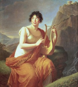 Madame de Stael como Corinne de Elisabeth Louise Vigee Lebrun