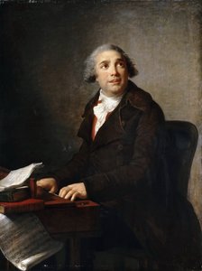 Retrato de Giovanni Paisiello 1740-1816 en el clavecín