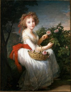 Retrato de María Cristina de Nápoles y Sicilia, c.1790 de Elisabeth Louise Vigee Lebrun