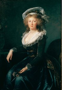 Retrato de María Teresa de Borbón Nápoles, Reina de Nápoles y Sicilia (1772-1807) luego esposa de Francisco II de Austria. Pintura de Elisabeth Vigée Le Brun (1755-1842) 1790 Nápoles, museo de Capodimonte de Elisabeth Louise Vigee Lebrun