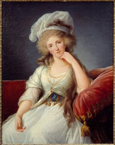 Retrato de la Duquesa de Orleans, Louise de Bourbon Penthievre (1753-1821) esposa de Louis Philippe II Joseph Duque de Orleans o Philippe Egalite (1747-1793) de Elisabeth Louise Vigee Lebrun