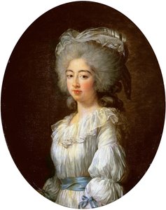 Retrato de Louise Marie Josephine, Condesa de Provenza, luego Reina de Francia de Elisabeth Louise Vigee Lebrun