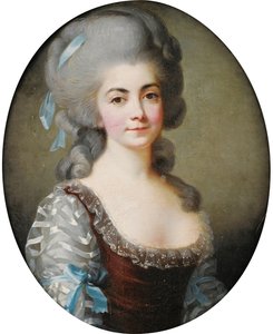 Retrato de la cantante de ópera Antoinette Saint-Huberty 1756-1812, c. 1780 de Elisabeth Louise Vigee Lebrun