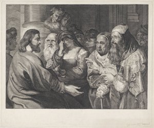 Cristo y la mujer sorprendida en adulterio de Elisabeth Marie Simons