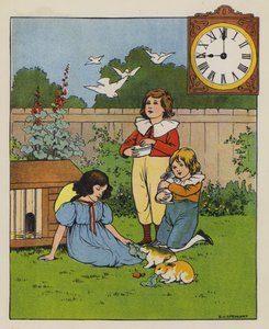 Hora de comer (litografía en color)