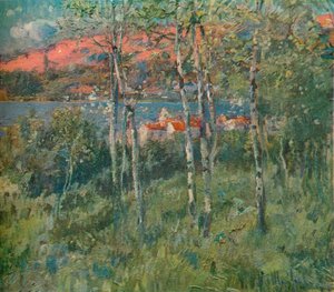 Un pueblo en Galicia, España, c1908 de Eliseo Meifren y Roig
