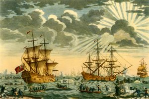 Pesca de ballenas o de Groenlandia, 1720, 1946 de Elisha Kirkall
