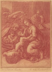 La Sagrada Familia de Elisha Kirkall after Raphael