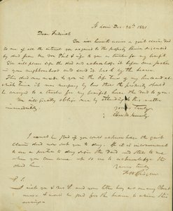 Carta a Frederick Saugrain de Eliza Kennerly, 24 de diciembre de 1841 de Eliza Kennerly