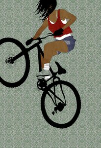 Chica motociclista