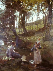 El bosque de prímulas de Elizabeth Adela Stanhope Forbes