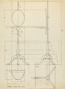 Pantalla de poste y candelabro de Elizabeth Curtis