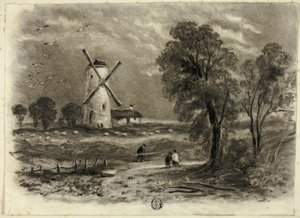 Paisaje con Molino de Viento de Elizabeth Murray