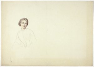 Estudio para retrato femenino