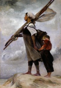 Chica pescadora de Picardía, 1889 de Elizabeth Nourse