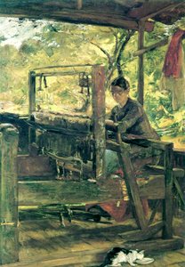 The Weaver, Tennessee, c.1885 (óleo sobre lienzo) de Elizabeth Nourse