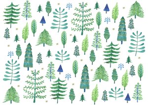 Bosque encantado, 2017 (acuarela) de Elizabeth Rider