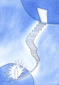 Una Escalera al Cielo: Fue Cristo quien me dio la bienvenida al comienzo de la larga 
