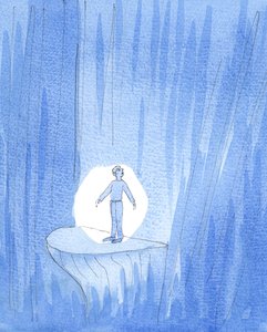 Una persona atrapada en el pecado puede beneficiarse de las oraciones de otras personas en su favor, 2005 (acuarela sobre papel)