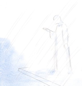 Cuando el sacerdote hizo la santa señal de la cruz y nos dio su bendición, también lo hizo Cristo nuestro Sumo Sacerdote. de Elizabeth Wang