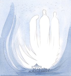 En la Misa mi alma fue elevada a la alegría de la Santísima Trinidad; estaba cerca de la Santa Madre de Cristo, cerca del velo que oculta el Cielo de la tierra de Elizabeth Wang