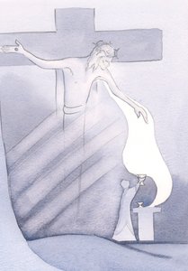 En cada Misa, la Preciosa Sangre de Cristo se derrama desde la Cruz, para nuestra salvación del pecado de Elizabeth Wang