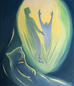 En el momento de la muerte, el alma que muere en Cristo es llevada con Él y llevada al Padre