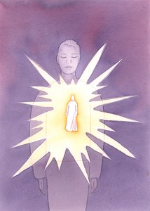 Por el Espíritu Santo, Cristo está presente en el alma de la persona bautizada, irradiando su amor y sabiduría, iluminando el alma con alegría y bondad divinas de Elizabeth Wang