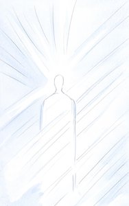 Cristo, Realmente Hombre, ante ti, está resucitado y vivo. Contempla al mismo Cristo, Hijo Divino, majestuoso