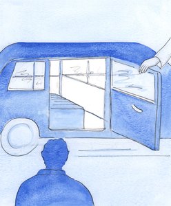 Cristo pide a sus amigos que se confíen a Su cuidado y a Sus planes - como si cada uno de nosotros se subiera a un coche, a invitación de Cristo, para dejar que Él nos lleve a donde quiera de Elizabeth Wang
