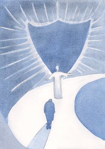 Cristo es nuestro guía, que nos protege del deslumbrante resplandor del Cielo y nos prepara para la gloria de Elizabeth Wang