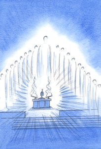 Cristo está presente con Sus Santos Ángeles en nuestra Novena y Bendición; y Nuestra Señora se deleita en nuestro afecto sin vergüenza