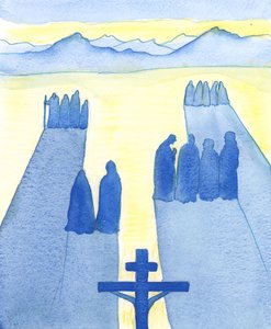 Cristo vio, desde la Cruz, una multitud de espectadores: los desconcertados, los curiosos, los hostiles y los simpáticos de Elizabeth Wang