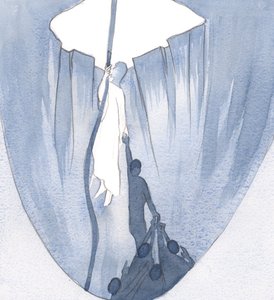 Cristo me mostró que mientras me aferro a Él, otros se aferran a mí. ¡Cuántas personas dependen de mí, como yo dependo de Él! de Elizabeth Wang