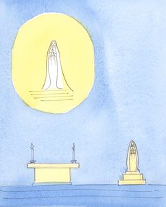 La Santa Madre de Cristo, María, merecía ser honrada, 2004 de Elizabeth Wang