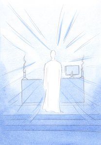 Durante la Santa Misa, en la consagración, vi a Jesús, que estaba lleno de alegría por estar aquí con los que lo aman