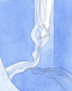 Desde sus pies, la Preciosa Sangre de Cristo se derramó hacia abajo para extenderse por toda la tierra. A través de esa Sangre, mis pecados han sido perdonados. de Elizabeth Wang