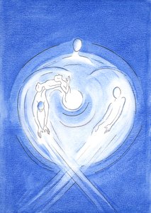 Desde toda la eternidad el Hijo de Dios, que nació de María, surge del amor ardiente del corazón del Padre, en el poder del Espíritu Santo de Elizabeth Wang