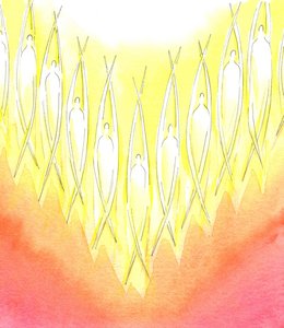 Dios creó a los santos ángeles, 2001 de Elizabeth Wang