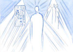 Dios, la fuente de toda luz y sabiduría, nos nutre a través de palabras y maestros; pero en la Comunión, encontramos al Hijo Divino, la Persona completa. de Elizabeth Wang