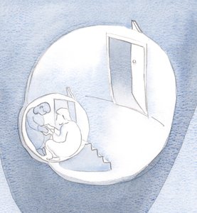 Él subió a la habitación más íntima de mi corazón, para sentarse en silencio en compañía, sosteniendo mi mano. de Elizabeth Wang