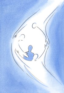 En el abrazo de Cristo, el alma se vuelve hacia el Padre arriba, unida en el amor del Espíritu, y bienvenida.
