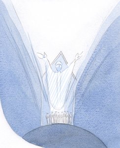 Aquí, durante la Misa, Cristo está Realmente Presente con nosotros, en la Tierra, orando al Padre, con nosotros reunidos a su alrededor de Elizabeth Wang