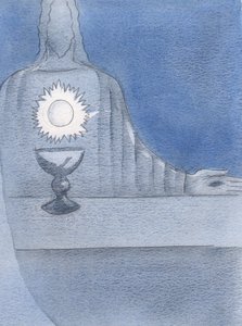 Vi a Jesús, Realmente Presente en el altar; y vi la Hostia brillando 