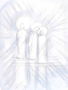 Vi claramente a Jesús, Su Santa Madre a Su lado, y San José junto a Ella. Cristo nos los da, como ayudantes y ejemplos de Elizabeth Wang